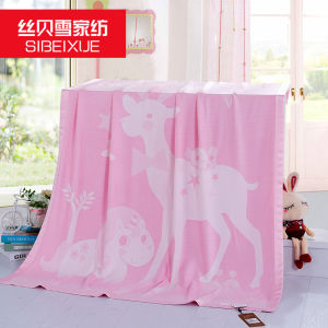 Bamboo Fiber Blanket Summer Nap Time Baby Towel Blanket Nursery Child Sleepover Lightweight Soft Cozy Toddler Bedding Cover