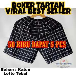 HARGA GROSIR PROMO BIG SALE 50 RIBU DAPAT 5 PCS CELANA TARTAN PENDEK PRIA WANITA MODEL BOXER VIRAL TAHUN 2022 BISA UNTUK PAKAI COWOK CEWEK / CELANA SANTAI / KOLOR MURAH/ CELANA RENANG