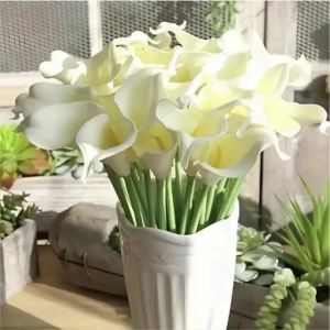5 Cái Hoa PU Calla Lily Nhân Tạo Cho Vườn Nhà Trang Trí Đám Cưới Bó Hoa Tự Làm Bình Hoa Trang Trí-Bộ Nghệ Thuật Hoa