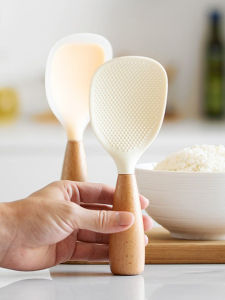 Thìa Silicon Đứng Chịu Nhiệt Độ Cao Không Dính Cơm Thực Phẩm Cấp Nhà Máy Thìa Cơm Điện Không Dính Dùng Tại Nhà Thìa Cơm