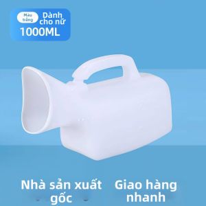 Bình tiểu dùng cho giường dành cho phụ nữ và người già miệng mềm dung tích lớn