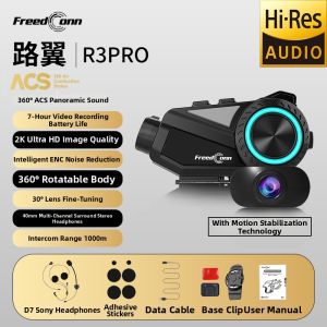 FreedConn | Bluetooth Headset With Video Recorder Intercom HD Camera