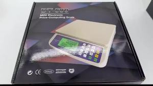 Winnereco 30kg/1g Price Computing Scale with Tare Function Coins Counting Scale Stainless Steel Counting Scale for Meat Vegetables