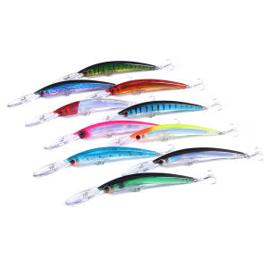 17 ซม.23.5g Minnow Fishing Lure Jerkbaits เลเซอร์เหยื่อประดิษฐ์ตกปลา Wobblers เหยื่อ Crankbaits Peche ปลาเทราท์เบสตกปลา