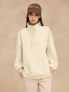 Champion | Women Autumn New Stand-collar Zip-up Casual Embroidered Urban Sports Hoodie