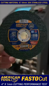 American Tool Batu Potong FASTO Cut 4" ISI 25 pcs Cutting Wheel FasCut 4" Hitam Kualitas Tinggi Tahan Lama
