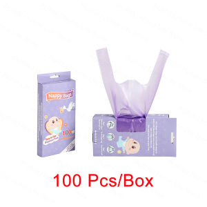 Portable Nappy Bags Disposable Scented Garbage Bag For Feminine Products Diaper Disposal Or Pet Waste Sacks 100/200Pcs Trash Bag