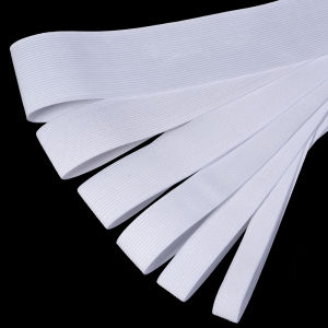 5/10Yards 15/20/25/30/35/40/45/50/60MM White Nylon Elastic Band Elastic For Rope Garment Trousers DIY Sewing Accessories