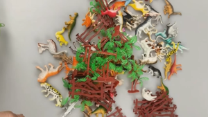 100PCS Mini Jungle Animal Toy Set Plastic Animals Figures Educational Toy
