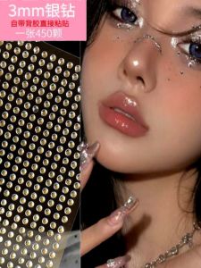 Photo Taking Bride Diamond Sticker Face Leveling Same Pearl Stickers Face Makeup Patch Decorations Nail Stickers