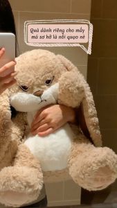 Gấu bông Thỏ Mặt giận dỗi đáng yêu Thỏ Bông Mặt quạu cute hàng bán chạy