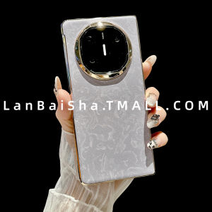 Ultra-Thin Luxury Gold Thread Silver Brocade Leather Pattern Huawei MateX6 Phone Case Foldable Screen Protection for Women