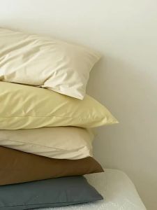 KAMONI | Long Staple Cotton Pillowcase One Pair Button Design