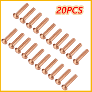 20pcs M2 M3 M4 Button Head Cap Copper Rivets Copper Nail Solid Rivet Semi-round Rivet Copper Round common nail