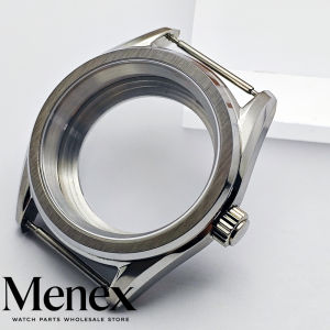 38mm 316L Stainless Steel Watch Case Sapphire Crystal Fit NH35 ETA 2824 Miyota 8215 Movement for DIY Watch Modification Parts
