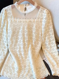 chaqi | Warm Fleece Laced Ladies Top 2026 Autumn Winter