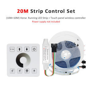 20M 15M 5M 10M Running Water Flowing LED Strip Light DC24 WS2811 SMD2835 Horse Race Pixel Addressable Flexible Linear Lamp Set