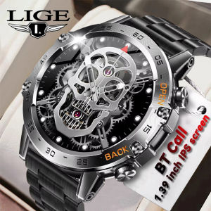 LIGE New 1.39" Bluetooth Call Smart Watch Men Outdoor Sport Fitness Heart Rate Health Monitoring Smart Watch For Men + Box