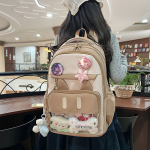 Large Capacity School Bag for Elementary Girls Unique Design Anti-Theft Childrens Bag with Card Storage Pockets Backpack