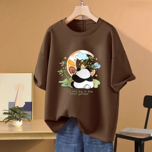 DVDK | Cotton Loose Casual Mid-Length T-Shirt
