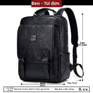 TANMESSO | Ba Lô Nam Thời Trang Dung Tích Lớn Ngăn Chứa Laptop Chuyên Dụng