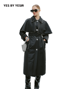 High Quality Goose Down Detachable Cape Down Jacket