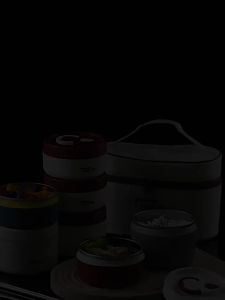 Bộ Hộp Cơm Trưa Cách Nhiệt Di Động - Hộp Đựng Thức Ăn Bằng Thép Không Gỉ Giữ Nhiệt Với 3 Ngăn Chia Xếp Chồng Được Chống Rò Rỉ Dành Cho Người Lớn Và Trẻ Em