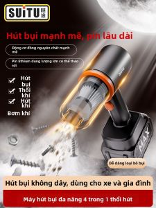 Máy Hút Bụi Ô Tô Cầm Tay Mạnh Mẽ 2-trong-1 Hút & Thổi