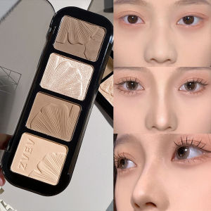 Đĩa Bột Phủ Màu Đa Năng Bốn Màu Cho Mỹ Phẩm Trang Điểm Chuyên Nghiệp Làm Nổi Bật Khuôn Mặt Và Má Đĩa Bóng Tối