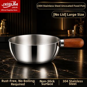 JXIEUM | Antibacterial Stainless Steel Small Cooking Pot Food Grade