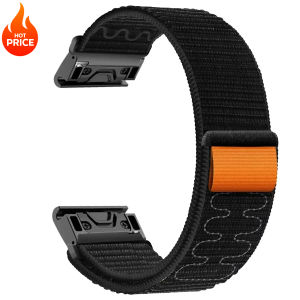 Nylon Loop Band for Garmin Fenix 7X 7 Pro Fenix 6X 6 5X 5Plus 22mm 26mm Quick Fit Strap for Tactix 7 Forerunner 965 955 Enduro 2