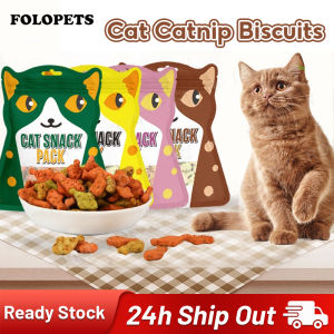 FOLOPETS Cat Snacks Cat Biscuits Catnip Biscuits Snack Kitten Teeth Cleaning Cat Grass Granules For All Stage 80g