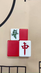 Bộ Mạt Chược Đỏ Loại 144 Quân Thượng Hạn - Size 30/40 - Đồ Chơi Mahjong Giải Trí Cao Cấp(TN)