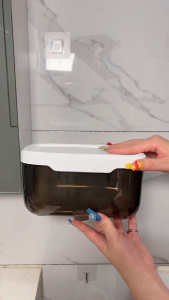 Punch-free Toilet Paper Holder Box Waterproof Storage Toilet Paper Storage Rack Paper Towel Kitchen Bathroom Storage Box