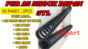 PER AS SHOCK DEPAN ISI 2PCS KODE-5TL YAMAHA BERKUALITAS ASLI ORIGINAL 100% BERGARANSI 1BULAN ORI .