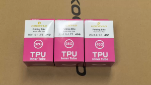 Xe đạp gấp siêu nhẹ TPU 16 inch/20 inch lốp bên trong cao su butyl 60 mm van lốp bên trong