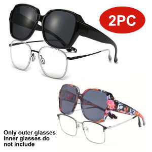 Sunglasses Fit Over Glasses for Men Women T01 Wrap-Around Glasses UV400 Protection for Driving and Outdoor
