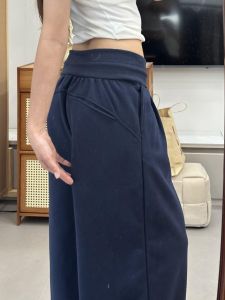 Quần Ống Rộng Cạp Cao Phong Cách Hàn Quốc Cho Nữ Mùa Thu Quần Dài Thường Ngày Rộng Rãi Thoải Mái Dài Cho Người Cao