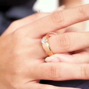 Xuping Cincin Kawin Gold Motif Mata Satu Dove 0121010300