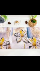RUNABEE Dekorasi Dinding Bunga Abstrak Hiasan Kamar Wall Decor Poster Pajangan Kayu Kamar 20x30CM