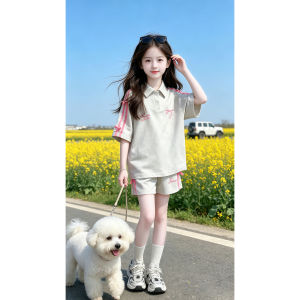ZIRUIBABA | New Summer Polo Style Short Sleeve Shorts Set