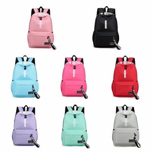 กระเป๋านักเรียนนักเรียนมัธยมต้นกระเป๋าเป้สะพายหลังใหม่ที่เรียบง่ายน้ำหนักเบาแฟชั่นสบาย กระเป๋าเป้สะพายหลังเวอร์ชั่นเกาหลีสไตล์วิทยาลัย