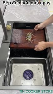 CHẬU RỬA BÁT INOX VÒI RÚT CÓ GIÀN PHUN THÁC NƯỚC PHỦ NANO 304 CAO CẤP với kích thước 78x46x23