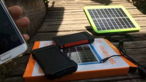 แพ็คคู่ ชุดแผงโซล่าเซลล์ ไทเกอร์เวิลด์ ขนาด7วัตต์ พร้อม แบตเตอรี่สำรอง รุ่นสมาร์ท 30000mAh