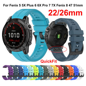 22/26mm QuickFit For Garmin Fenix 5 5X Plus 6 6X Pro 7 7X Fenix 8 Epix Gen2 Pro 47 51mm Watch Strap Tactix8 Quatix Enduro Correa