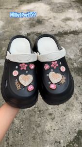 Sandal Wanita Wedges Trendi Nyaman Di Pakai Motif Love Fashion Tali Belakang