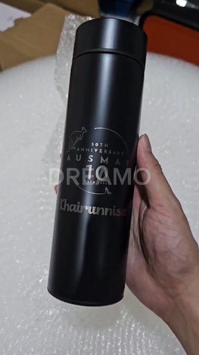 Bottle Thermos LED Temperature Custom 500ML – Print Engrave Name ...
