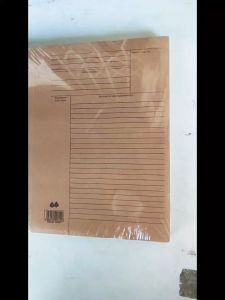 Brown Paper File 100pcs 150g Brown Minit Fail/ Brown Minute File
