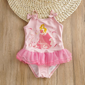 Princess Style Childrens One-Piece Swimsuit Quick Dry Hot Spring Swimwear Soft And Comfortable Girls Swimsuit by Mi Yue