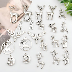 จี้สัตว์ป่ารูปม้าลายเงินโบราณ DIY สร้อยข้อมือ สร้อยคอ เครื่องประดับแฟชั่น โลหะผสม จี้สัตว์ป่า ตกแต่งฤดูใบไม้ผลิ